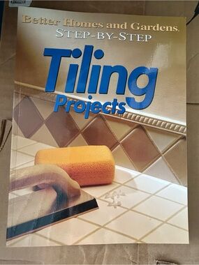 Better Homes And Gardens Tiling Projects — Blue Title with Tan Tile Cover